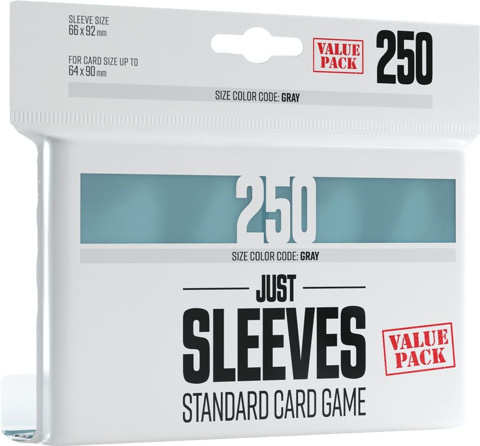 Protège-cartes : Gamegenic Just Sleeves Standard Card Game Clear Value Pack (66x92mm) image