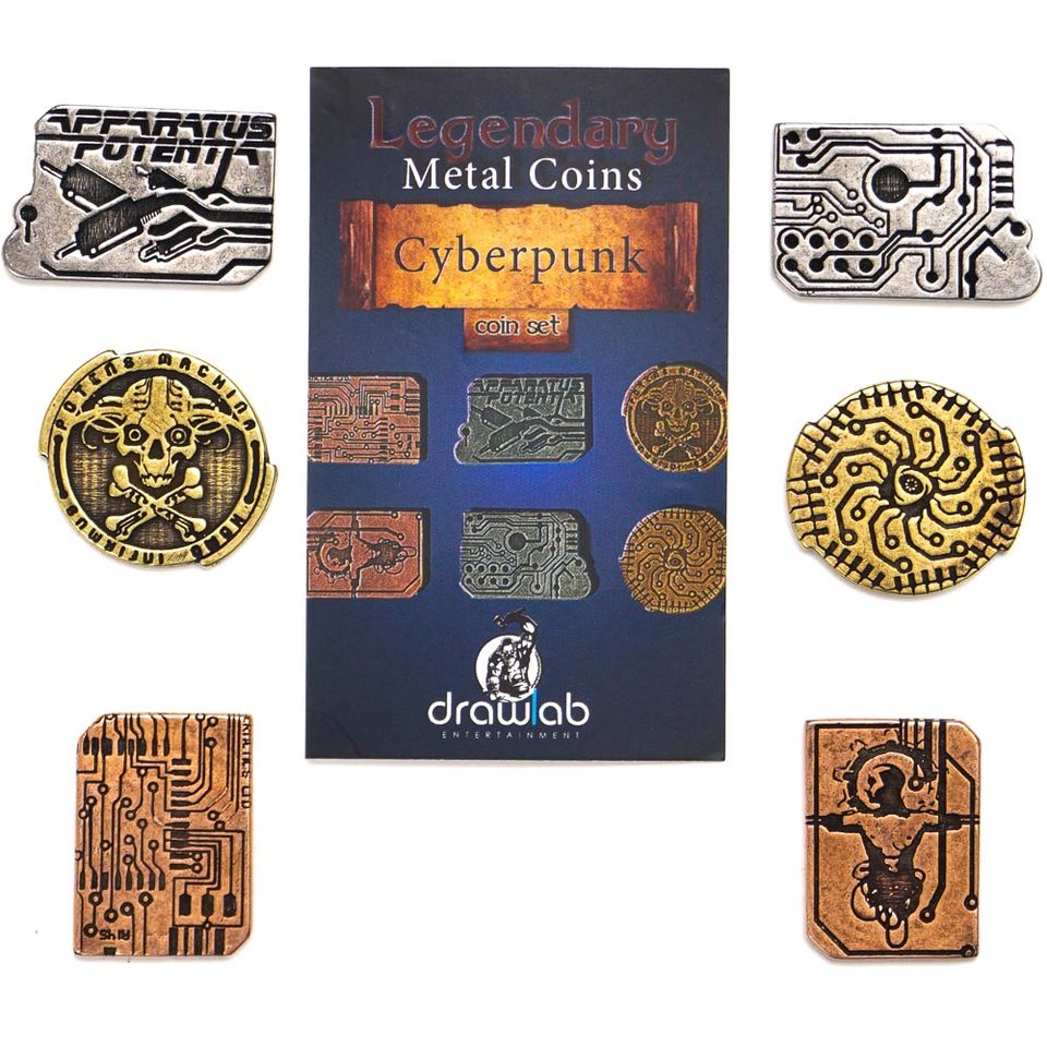 Legendary Metal Coins - Cyberpunk coin set image