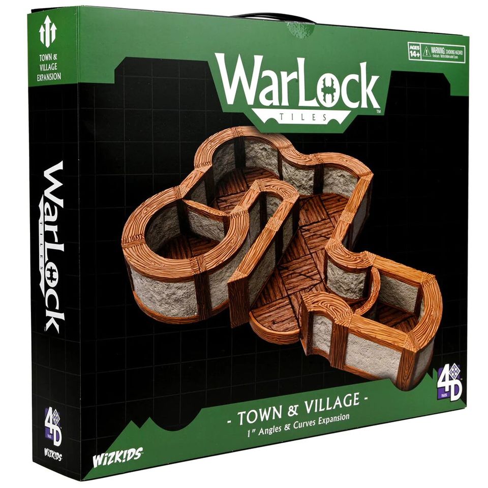 WarLocK Tiles: Town & Village - 1" Angles & Curves Expansion image