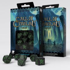Set de dés : Call of Cthulhu Black / Green