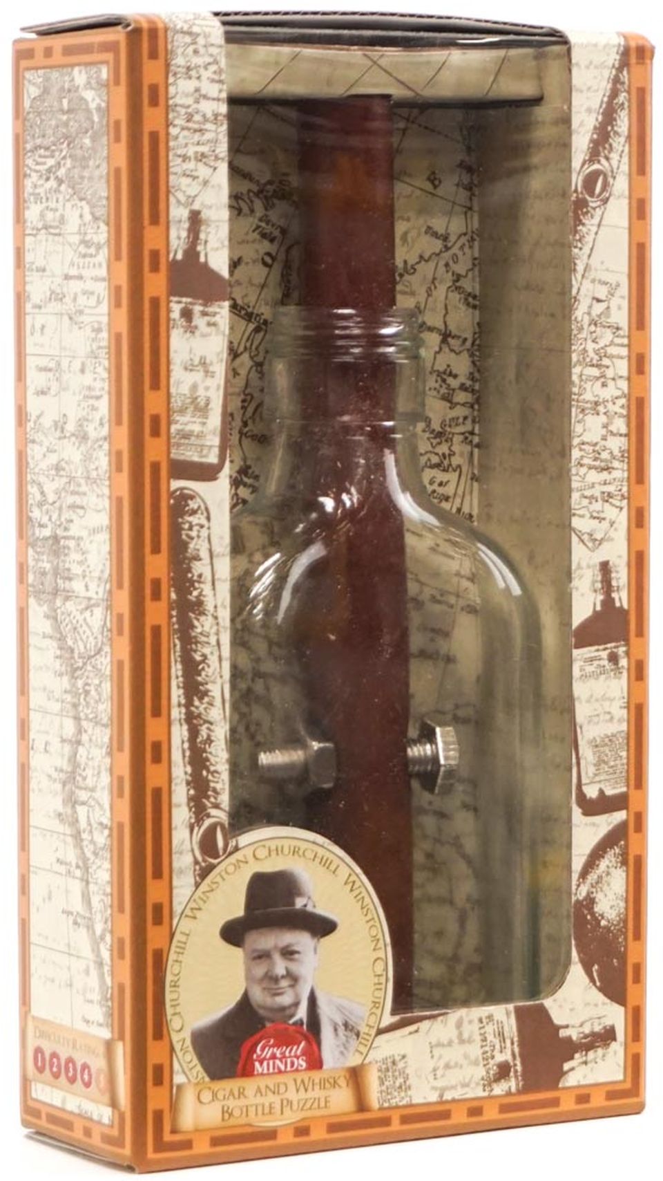 Casse-tête Du Cigare Et De La Bouteille LEDELIRANT - Difficulté 4/6, 14 Ans Et +, Marque Française Casse Tete Bois Casse-tête Du Cigare Et De La Bouteille LEDELIRANT - Difficulté 4/6, 14 Ans Et +, Marque Française Casse Tete Bois