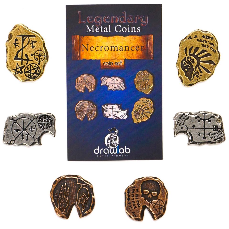 Legendary Metal Coins - Necromancer coin set image