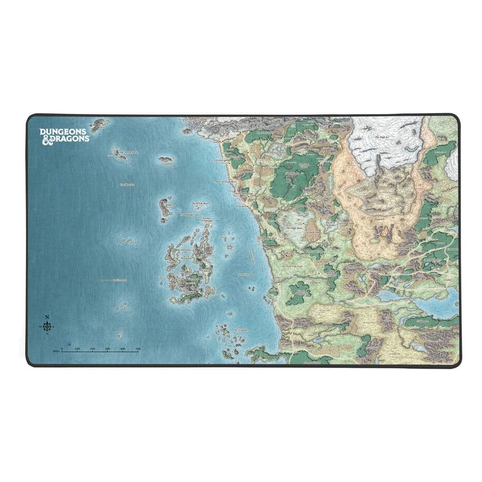 D&D: Tapis de souris Faerun Map XXL image