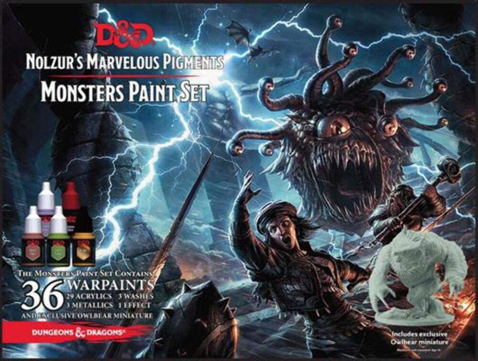 D&D Monsters Paint Set avec figurine exclusive Owlbear image