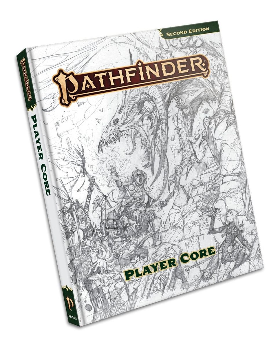 Pathfinder 2E: Player Core Sketch Cover VO image