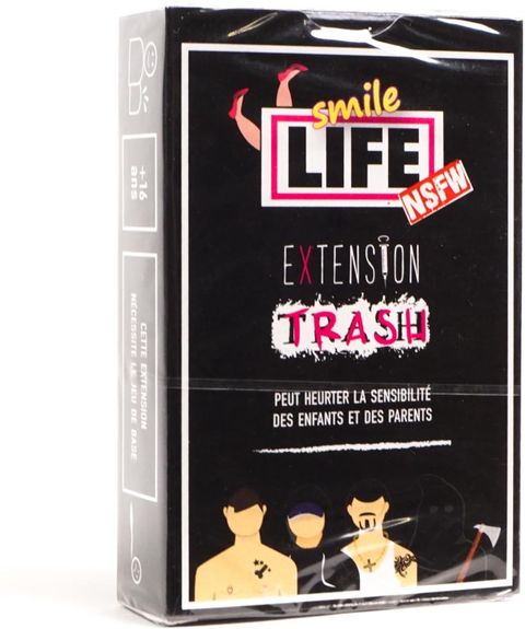 Extension Trash Smile Life - Jeu De Cartes Humour Noir 16 Ans+