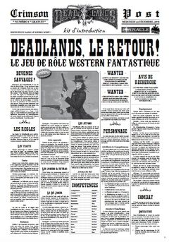 Deadlands Reloaded - Crimson Post n°1