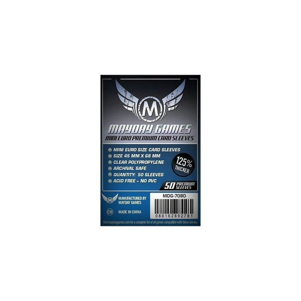 Protège-cartes : Mayday Games Card 45x68mm Mini Euro PREMIUM image