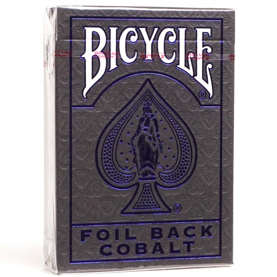 Jeu de cartes - Bicycle Ultimates - Metalluxe Blue Foil Back Cobalt image