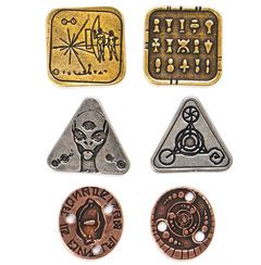 Drow Coin Legendary Metal Coins - Drow Coin Set | Black Book Éditions