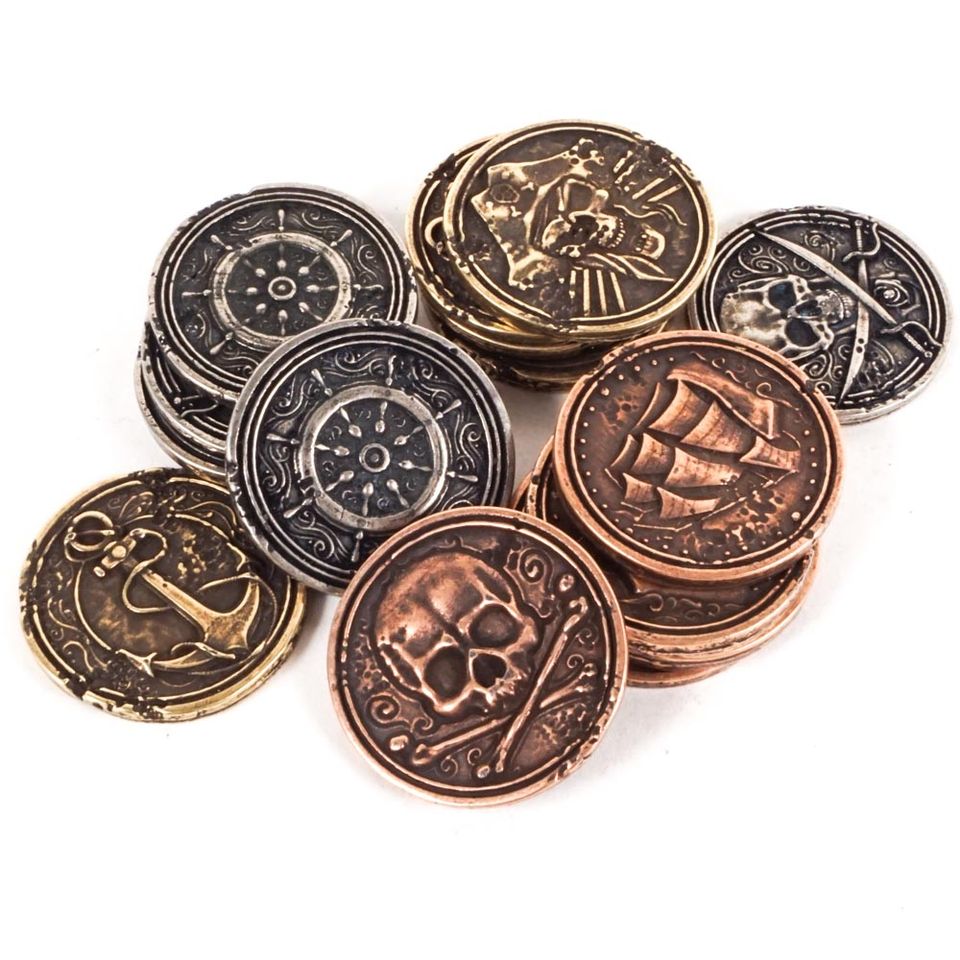 Legendary Metal Coins - Forged Pirate coin set image