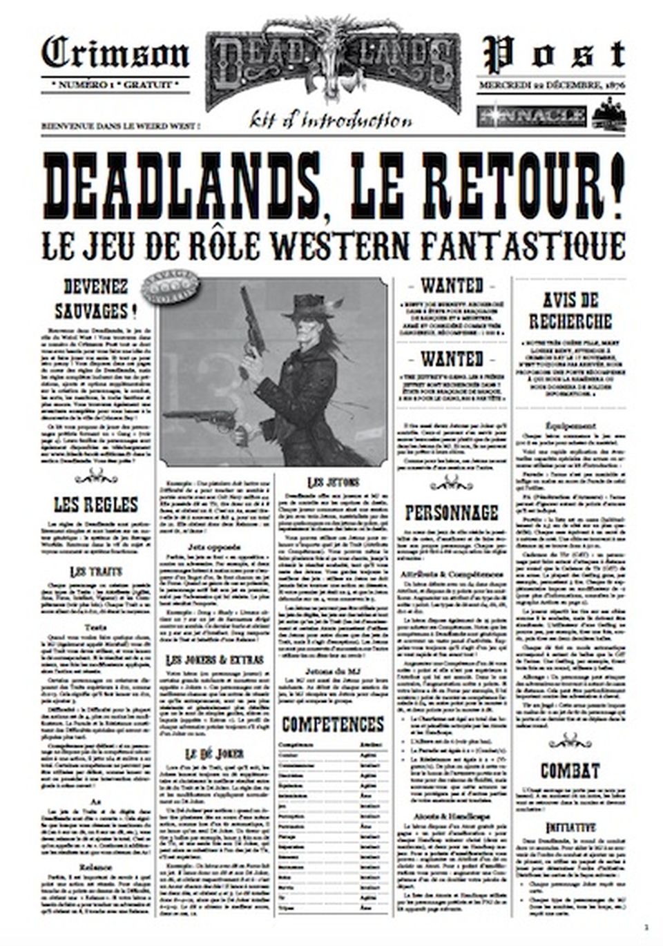 Deadlands Reloaded - Crimson Post n°1 image