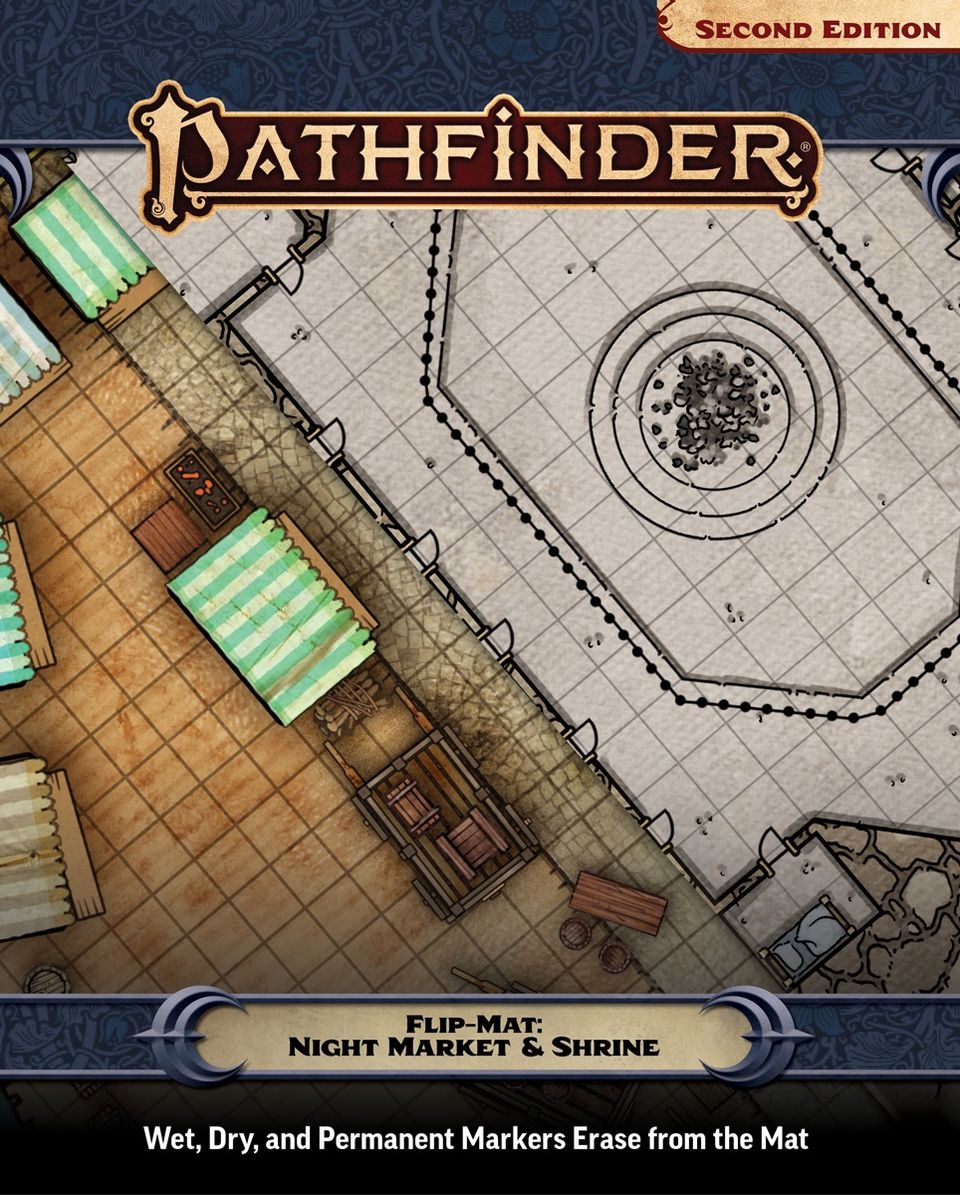 Pathfinder Flip-Mat: Night Market & Shrine image