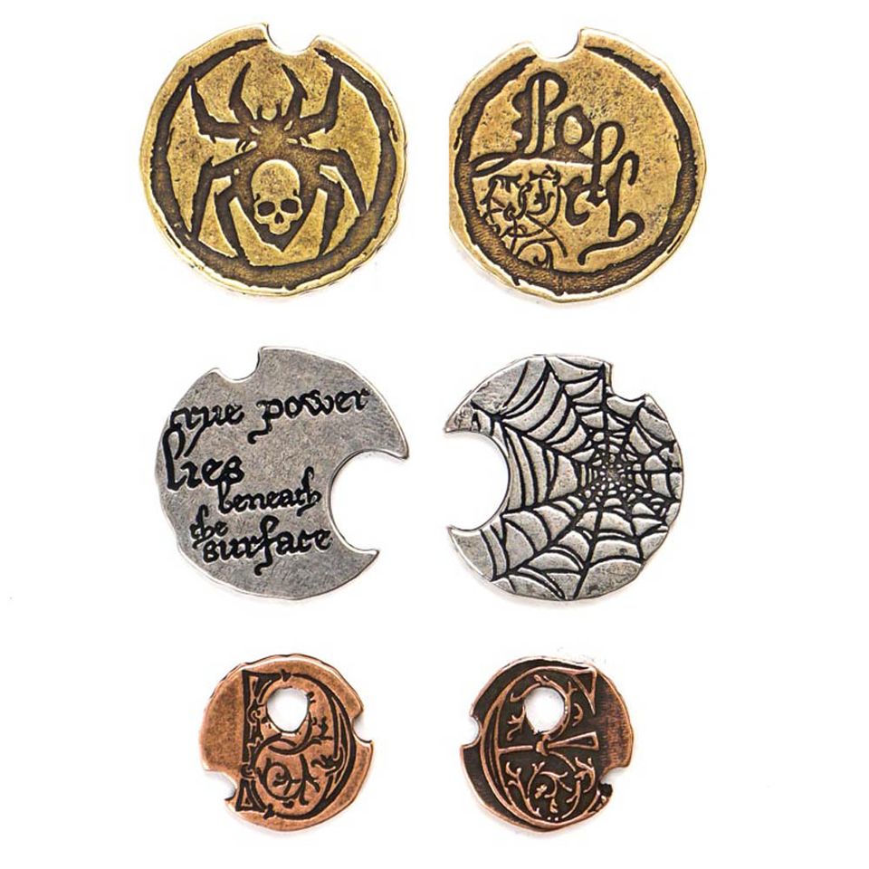 Legendary Metal Coins - Drow Coin Set image