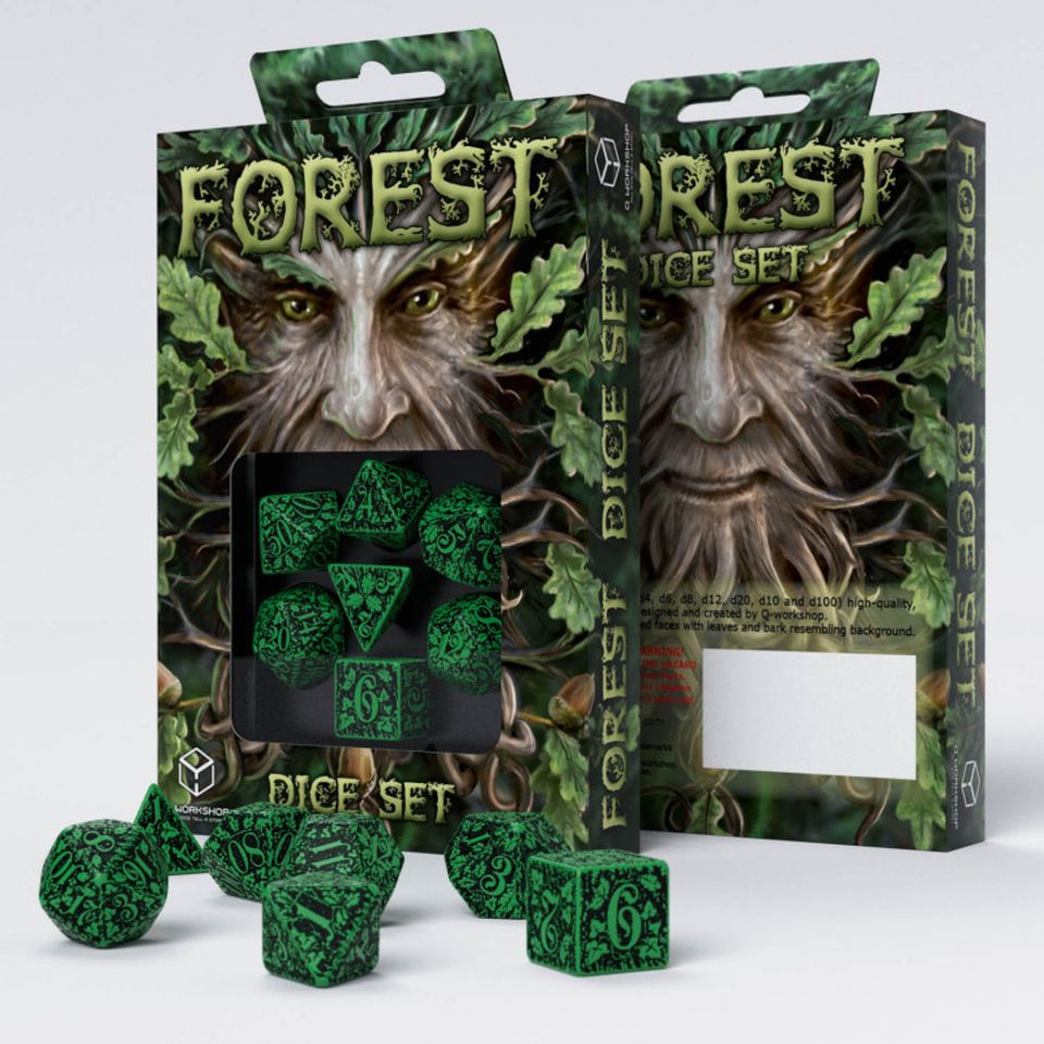 Set de dés : Forest Jungle (green/black) image