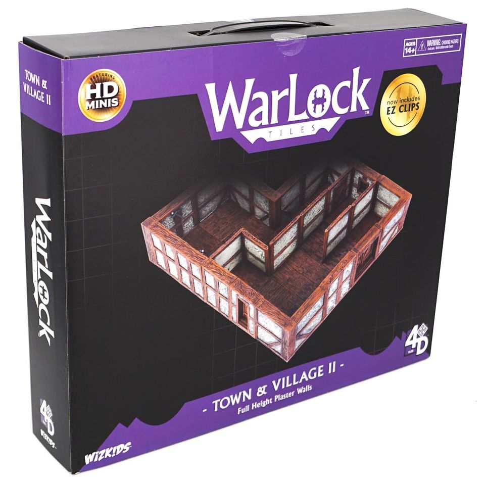 WarLocK Tiles: Town & Village II - Full Height Plaster Walls image
