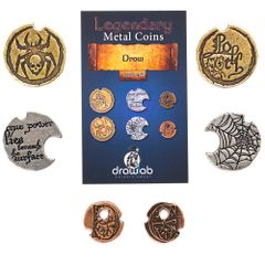 Legendary Metal Coins - Drow coin set