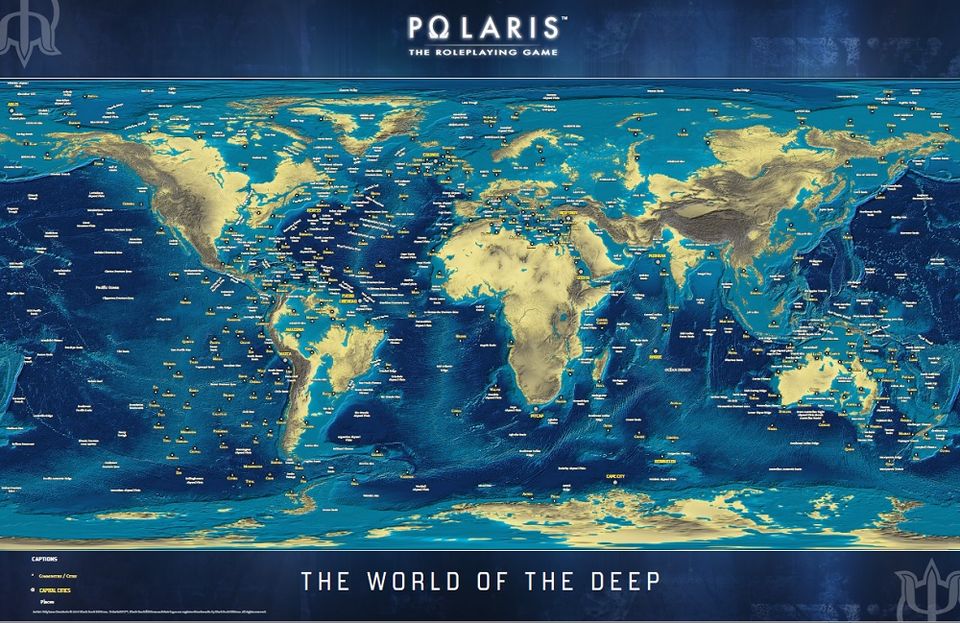 POLARIS RPG - Poster Map of the Deep English image