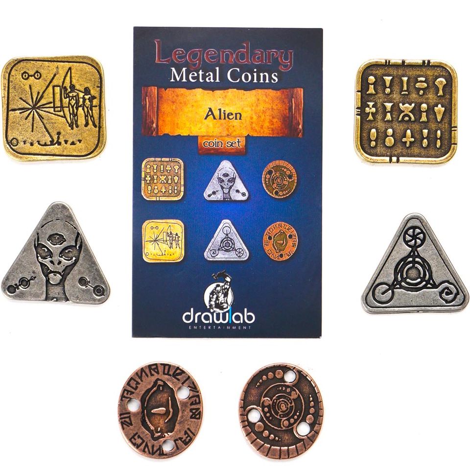 Legendary Metal Coins - Alien coin set image