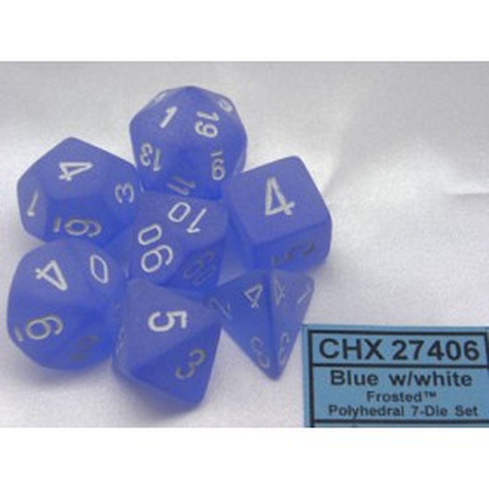 Set de dés : Frosted Blue/White CHX27406 image