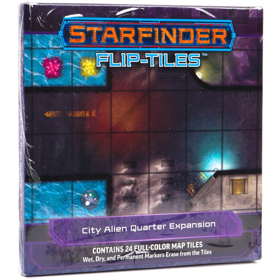 Starfinder Flip-Tiles: City Alien Quarter Expansion image