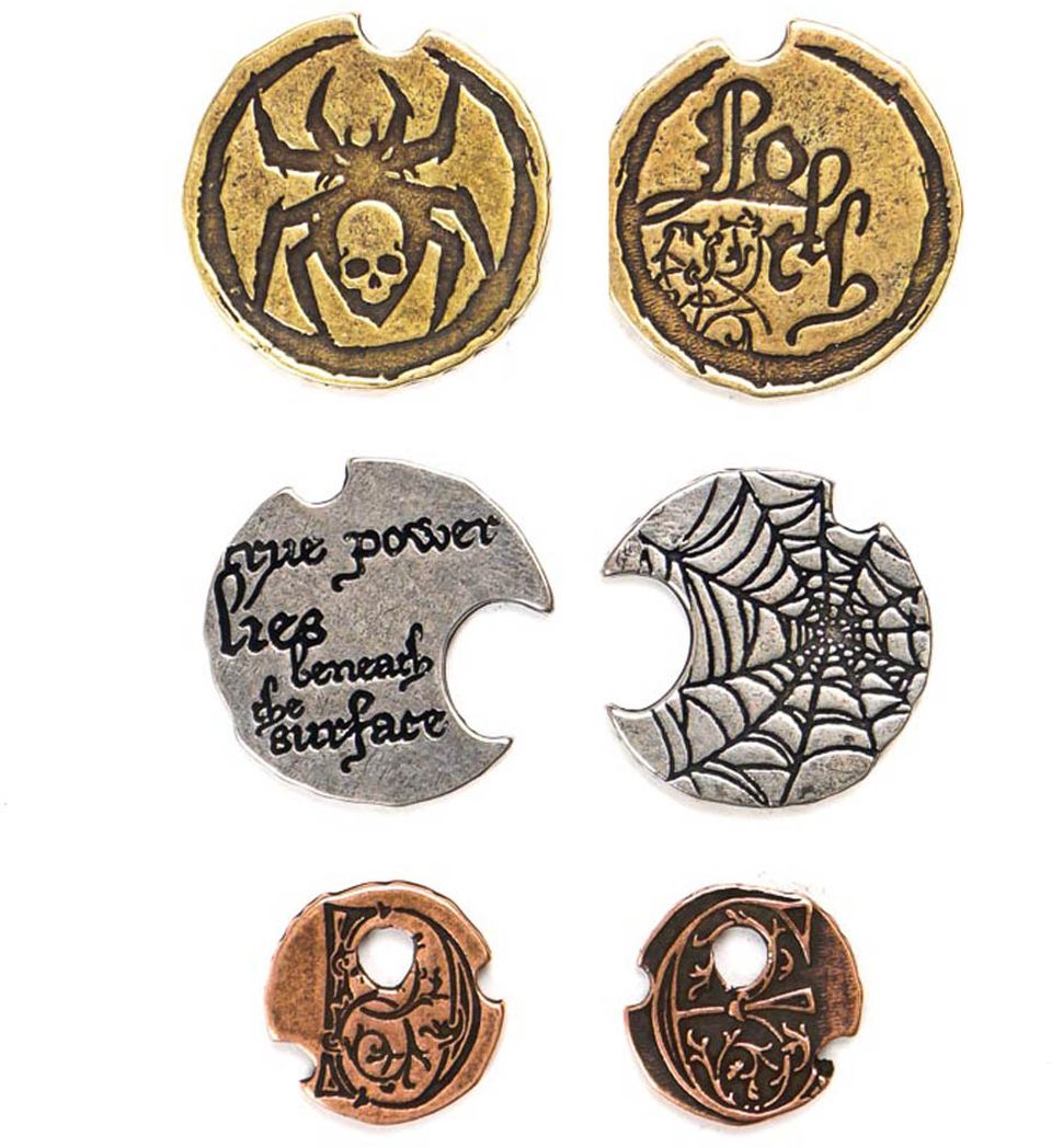 Drow Coin Legendary Metal Coins - Drow Coin Set | Black Book Éditions