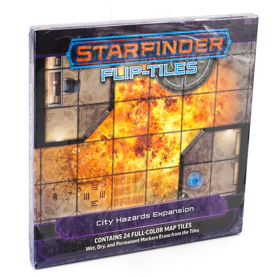 Starfinder Flip-Tiles: City Hazards Expansion image