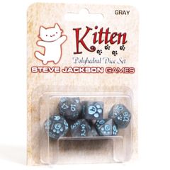 Set de Dés : Kitten Polyhedral Gray / Gris