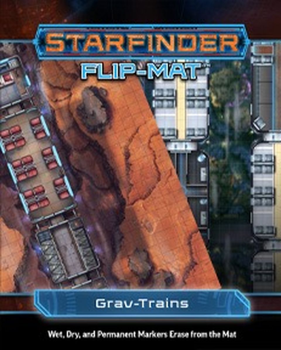 Starfinder Flip-Mat: Grav Trains image