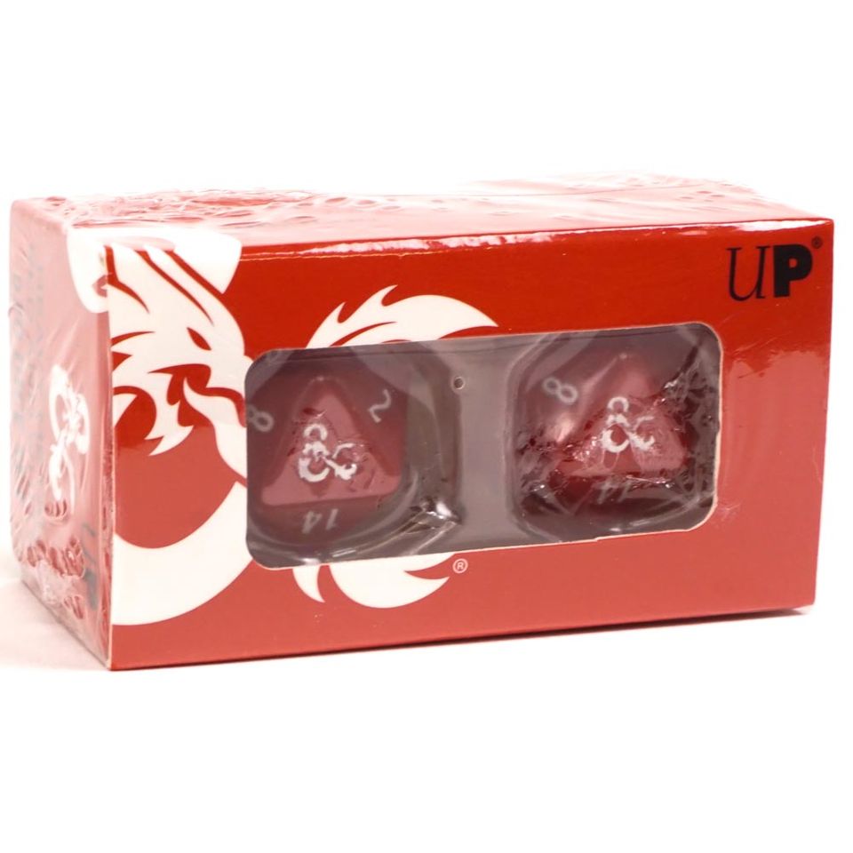 D&D: Heavy Metal  Red and White d20 Dice Set image
