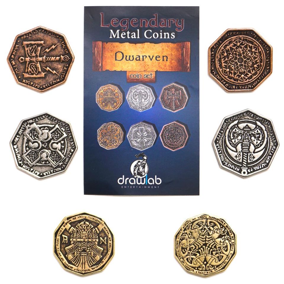 Legendary Metal Coins - Dwarven Coin Set image