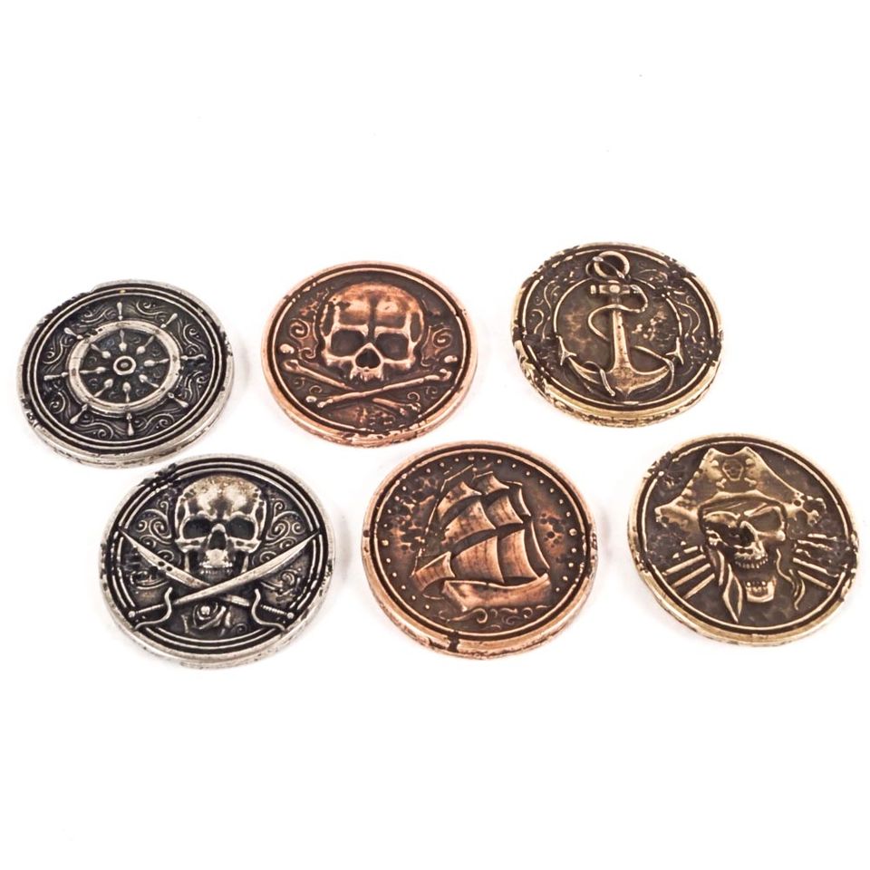 Legendary Metal Coins - Forged Pirate Coin Set image