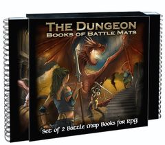 Books of Battle Mats: The dungeon (2 Book Set)