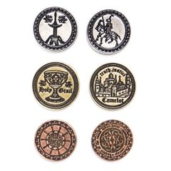 Legendary Metal Coins - Camelot Coin Set