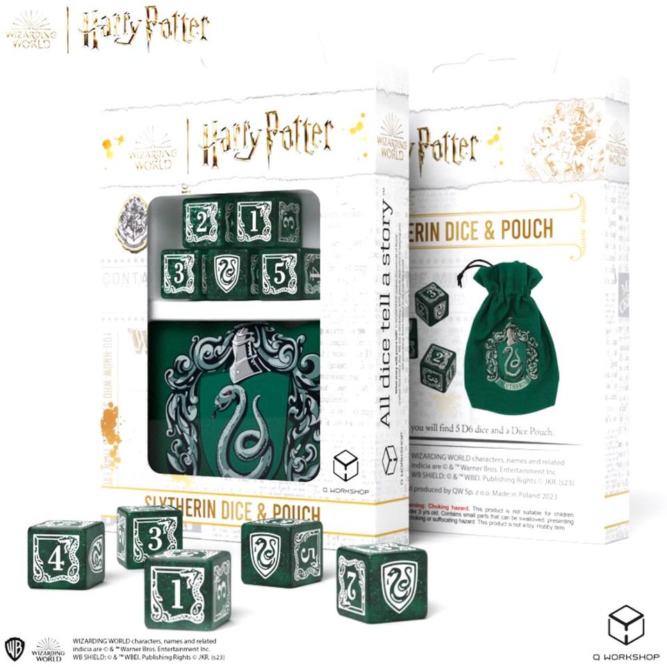 Set de dés : Harry Potter - Slytherin 5d6+bourse image