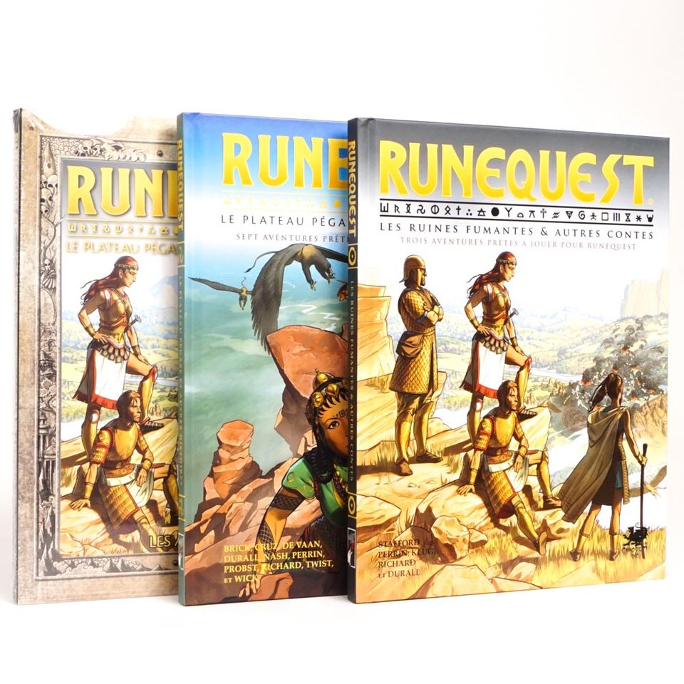 [Lot] Runequest : Les Ruines Fumantes & Le Plateau Pégase + Aides de Jeux image