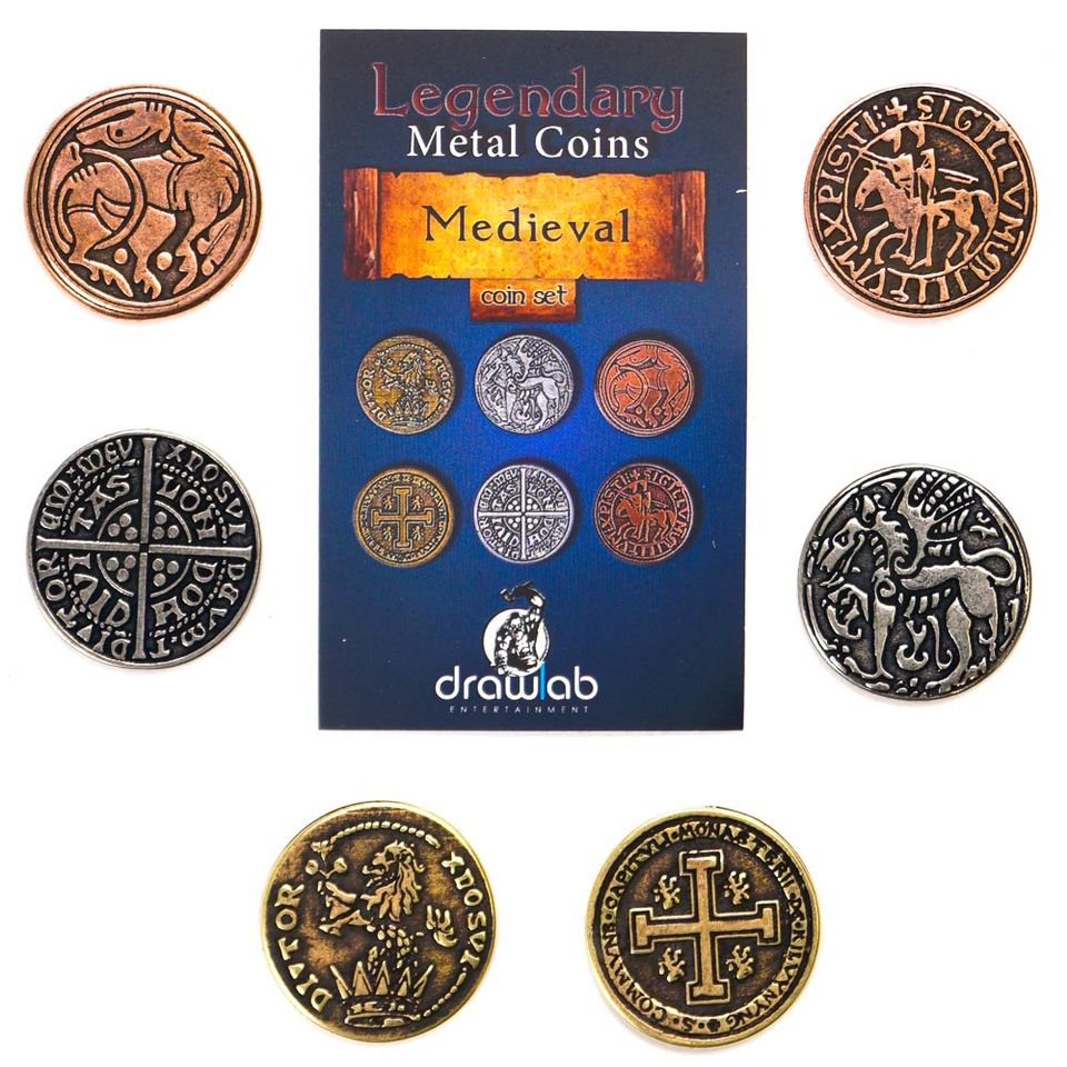 Legendary Metal Coins - Medieval coin set image
