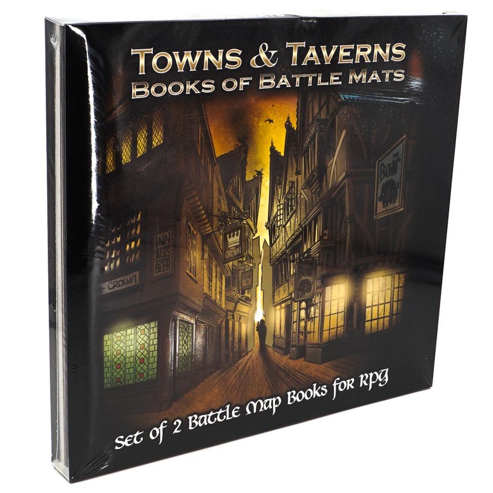 Books of Battle Mats: Towns and Taverns (2 Books Set) image