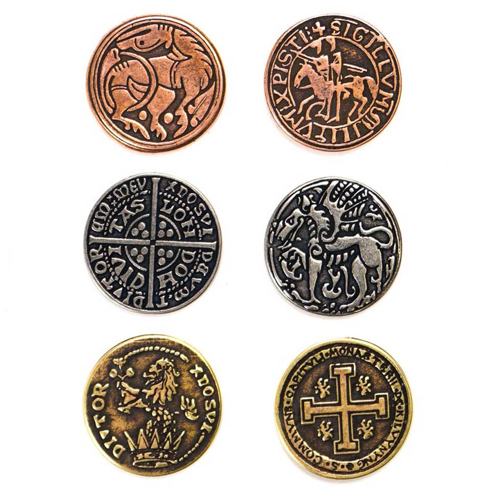 Legendary Metal Coins - Medieval Coin Set image