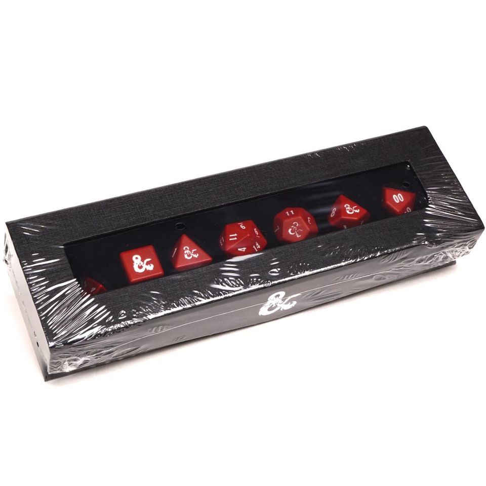 D&D: Heavy Metal Red and White Dice Set image