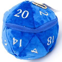 Bourse à dés : d20 Plush Dice Bag: Blue