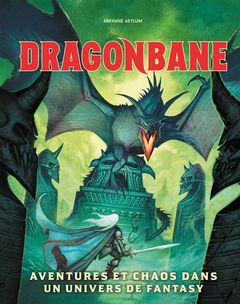 Dragonbane – Écran GM – Accessoire RPG – Édition Gratuite De La Ligue – Paysage – Art De Johan Egerkrans – Tables Utiles – Vert