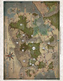 Chroniques Oubliées - Anathazerin : Carte-poster des Terres d'Osgild (version MJ)