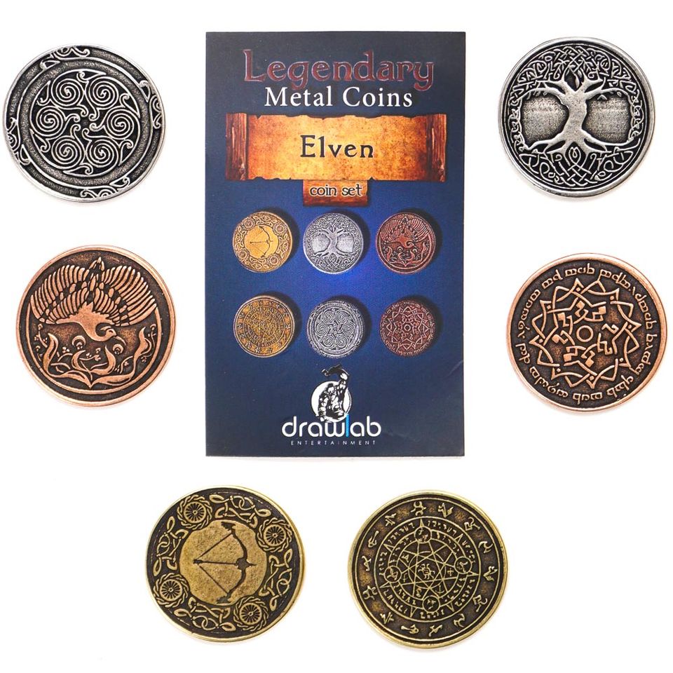 Legendary Metal Coins - Elven coin set image