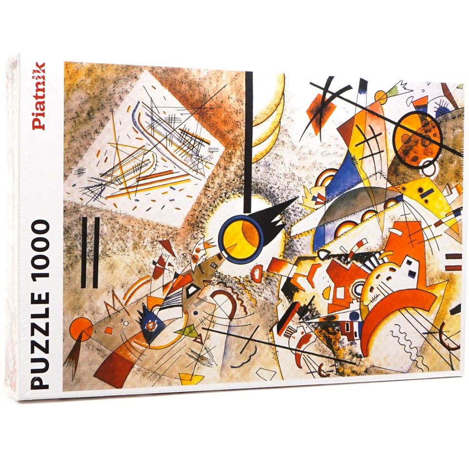 Puzzle Kandinsky: Bustling aquarelle image