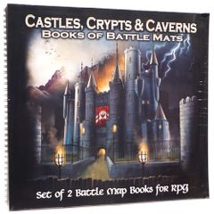 Book of Battle Mats : Castles, Crypts & Caverns (Set de 2 livres)