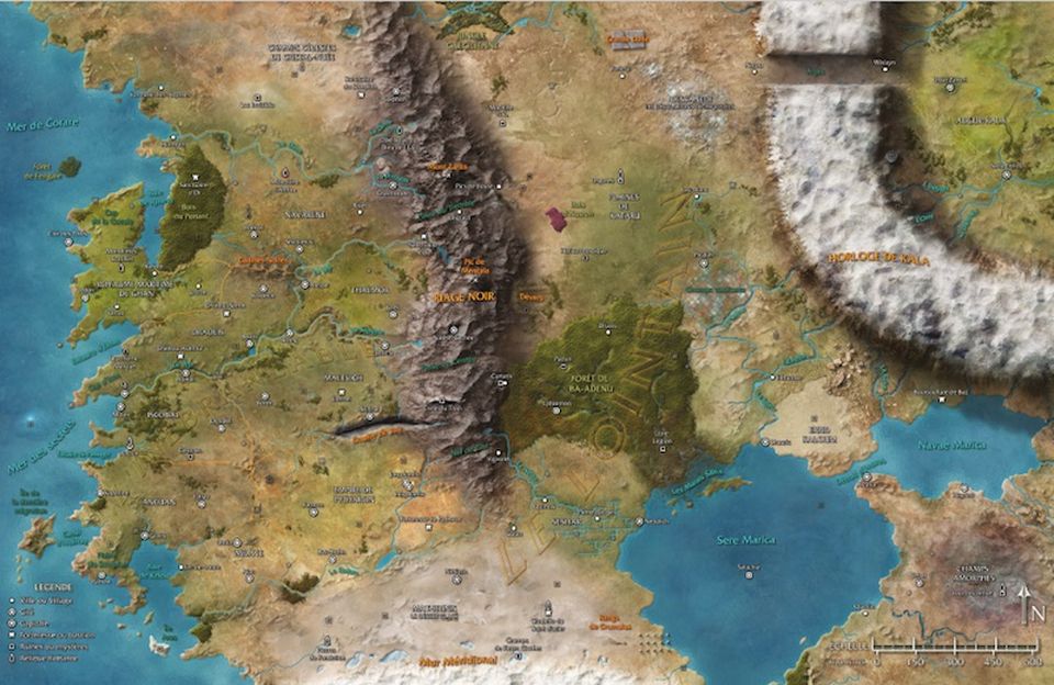 Numenéra - Carte du 9e Monde image