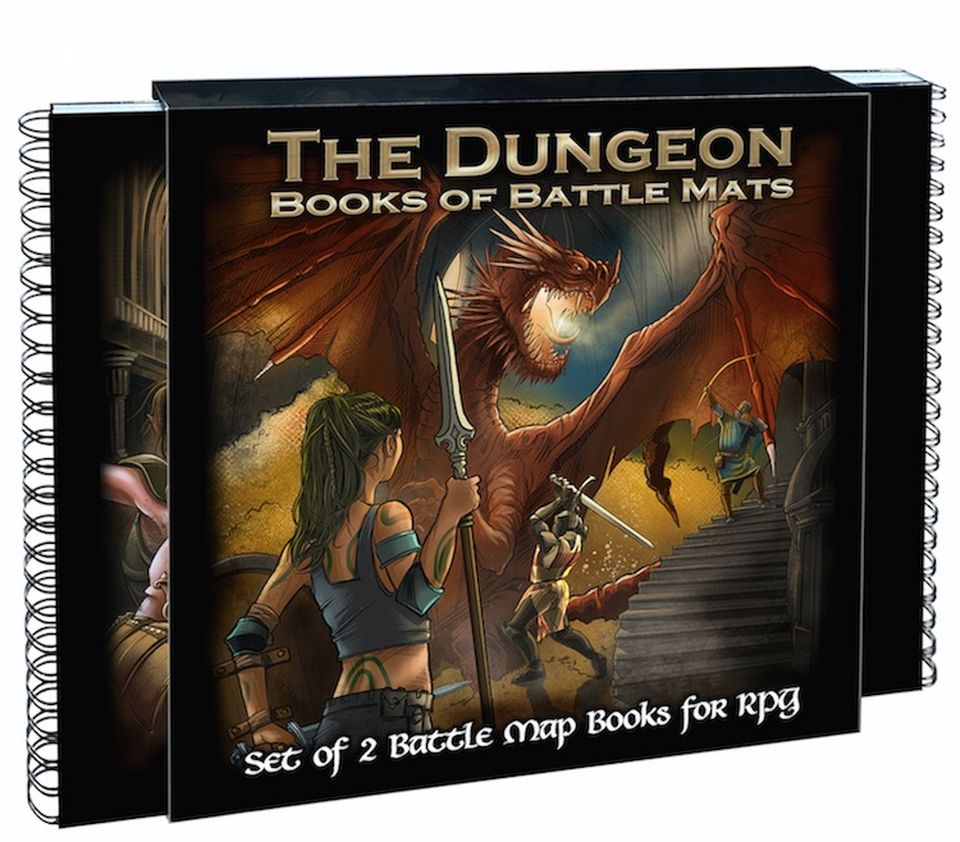 Books of Battle Mats: The dungeon (2 Book Set) image