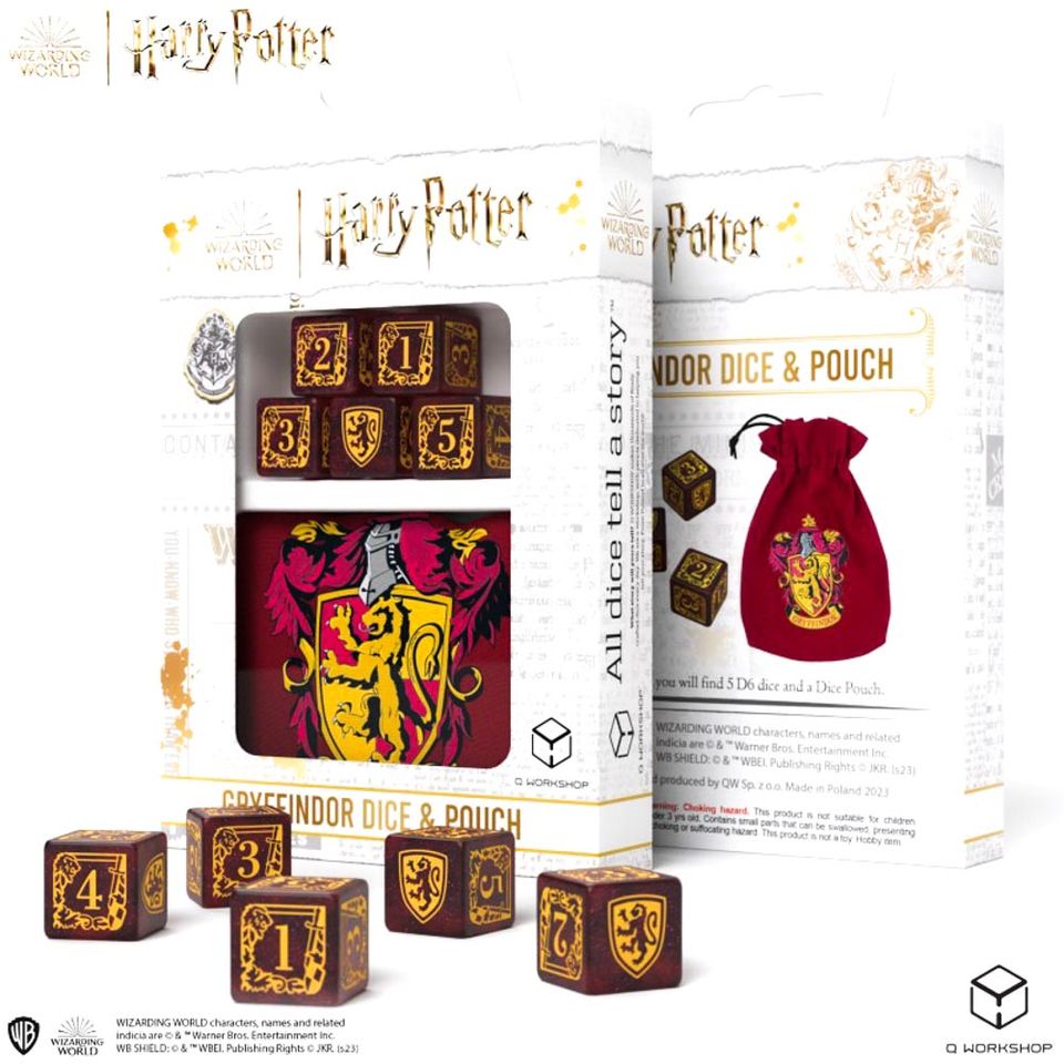 Set de dés : Harry Potter - Gryffindor 5d6+bourse image