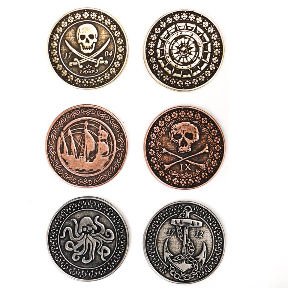 Legendary Metal Coins - Pirate Coin Set image